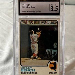 1973 TOPPS JOHNNY BENCH #380 CSG 3.5 (VERY GOOD)